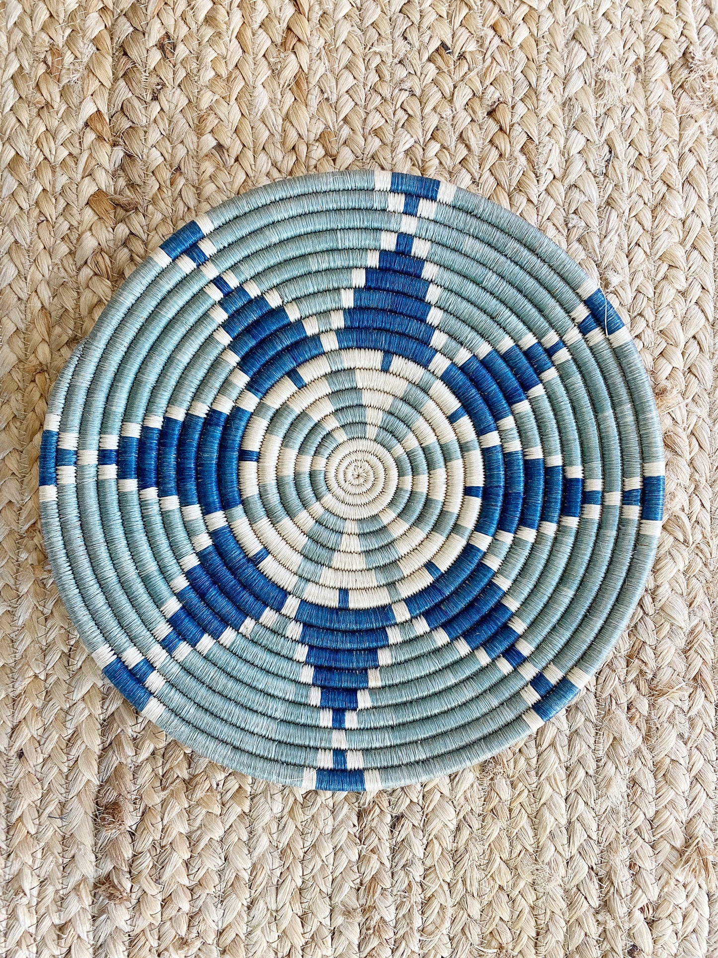 BLUE STAR HAND WOVEN TRIVET