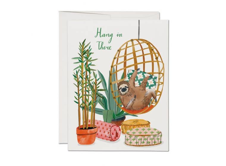 SLOTH GREETING CARD