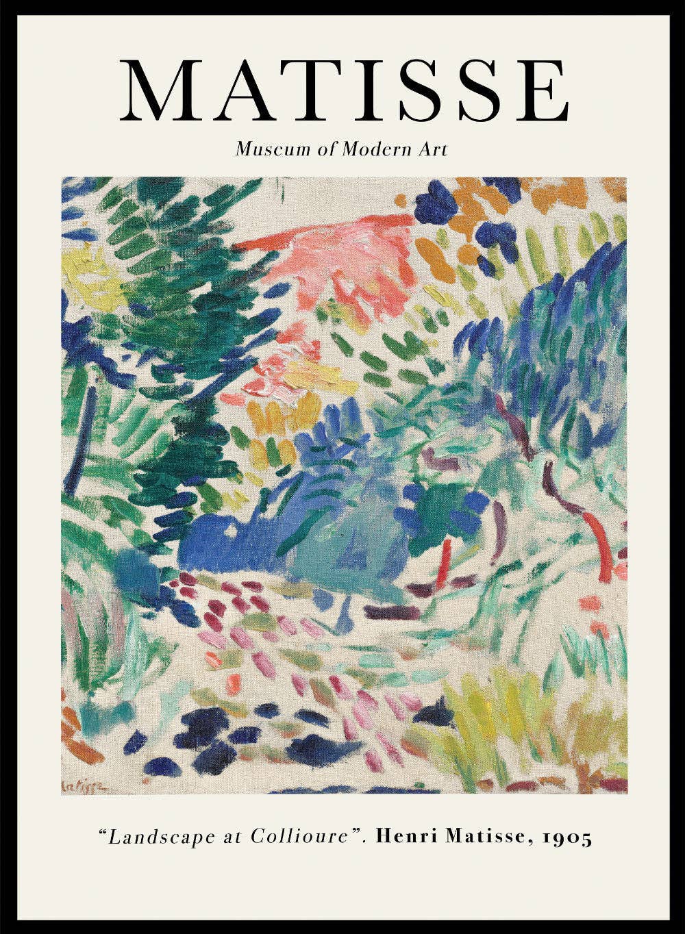 LANDSCAPE AT COLLIOURE 1905, HENRI MATISSE PRINT