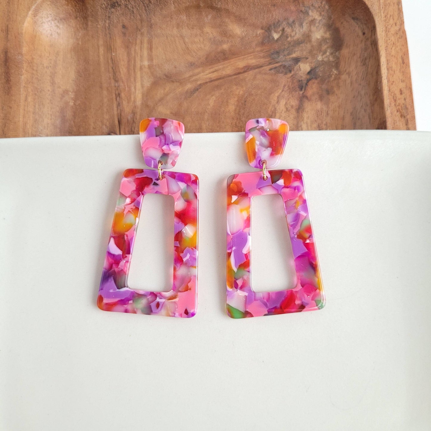 SIDNEY EARRINGS IN PARADISE PINK