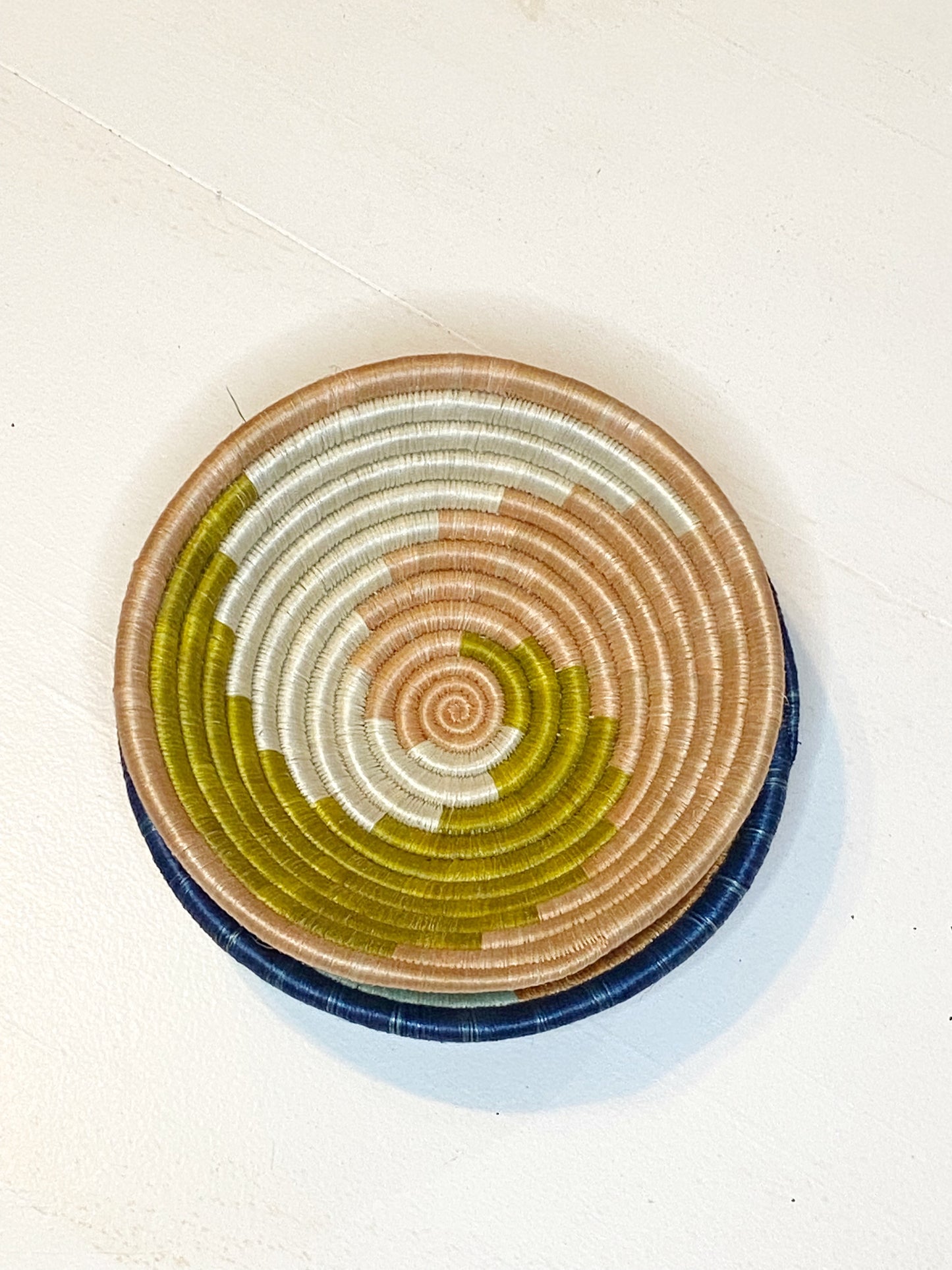 PINK + GREEN SWIRL EXTRA SMALL BASKET