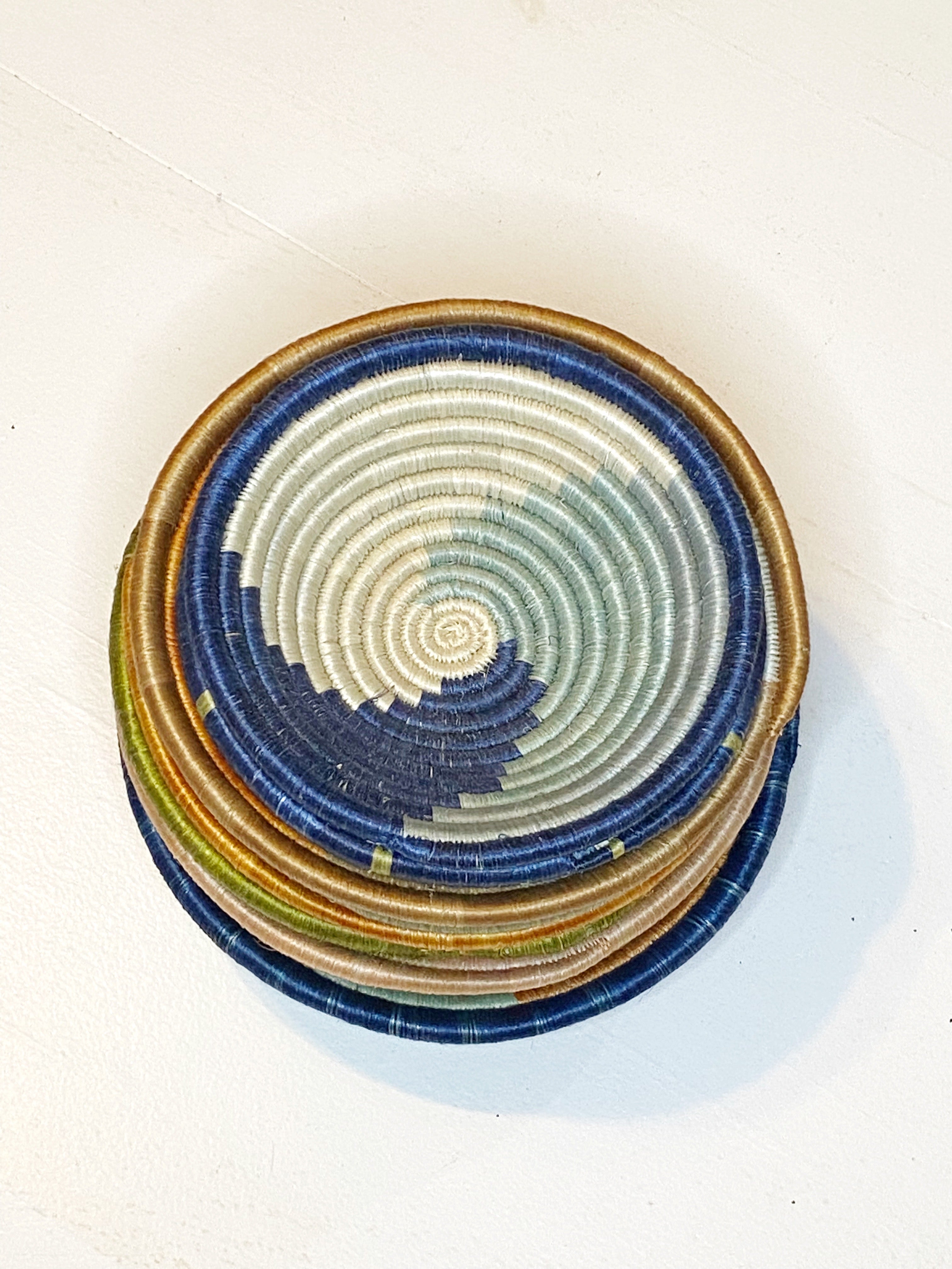 BLUE SWIRL EXTRA SMALL BASKET alwaysaccessorized