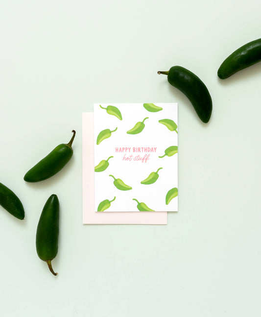 JALAPEÑO “HOT STUFF” GREETING CARD