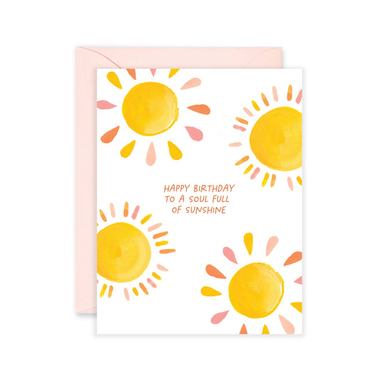 SOUL FULL OF SUNSHINE GREETING CARD