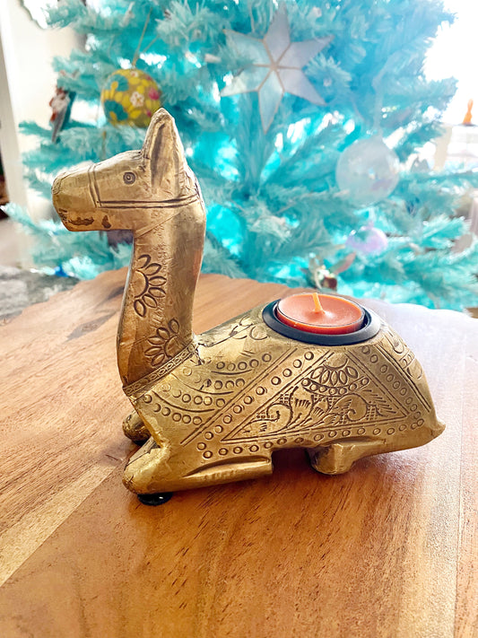 CAMEL CANDLE HOLDERS