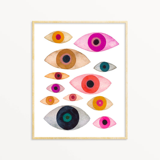 MANY EYES #2 ART PRINT