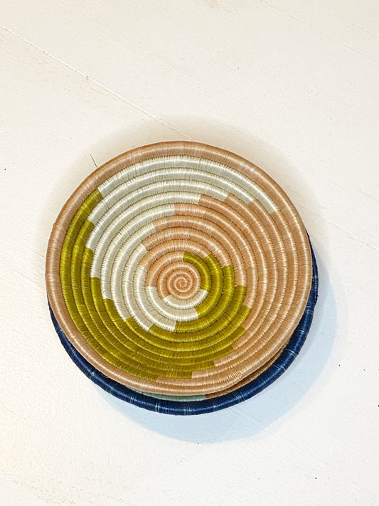 PINK + GREEN SWIRL EXTRA SMALL BASKET