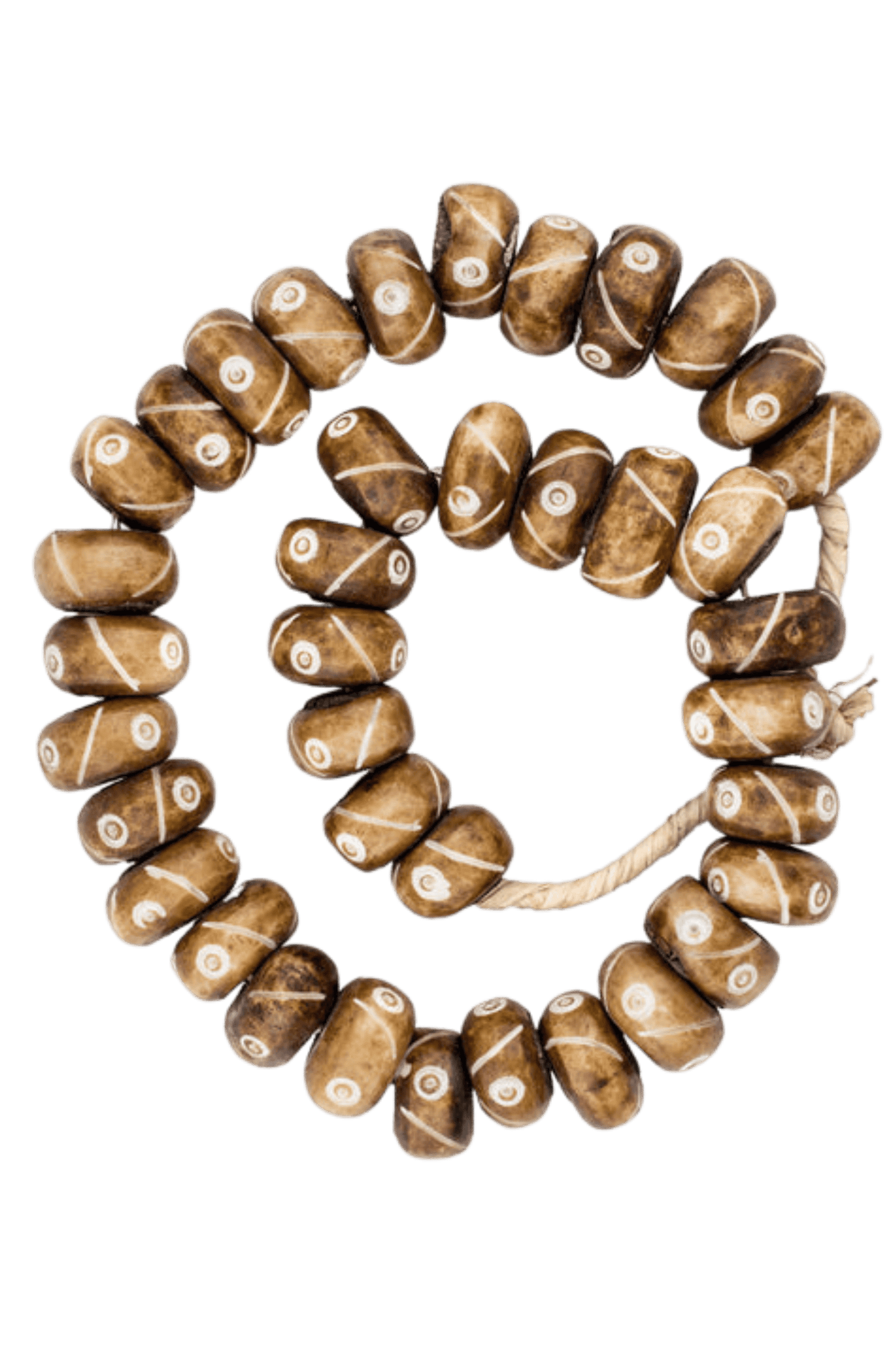 EYE CARVED BONE BEADS