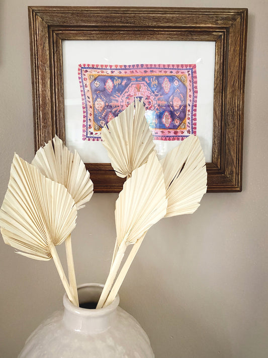 WHITE DRIED PALM SPEAR BUNDLE