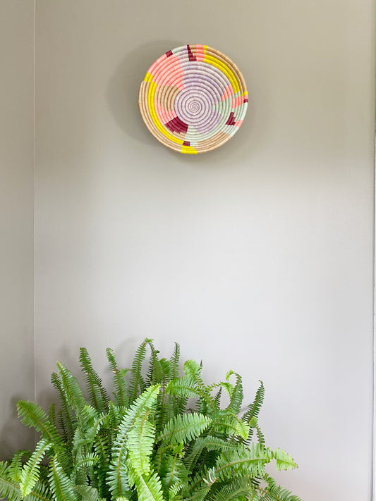 LAVENDAR ABSTRACT MEDIUM BASKET