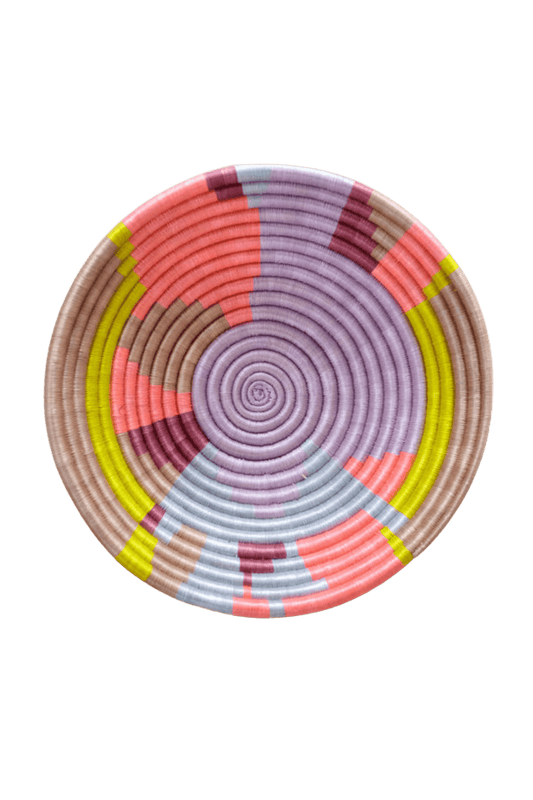 LAVENDAR ABSTRACT MEDIUM BASKET