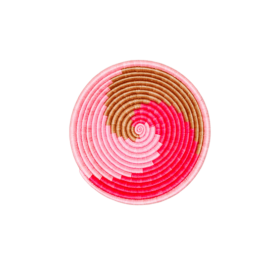 PINK SWIRL MEDIUM BASKET